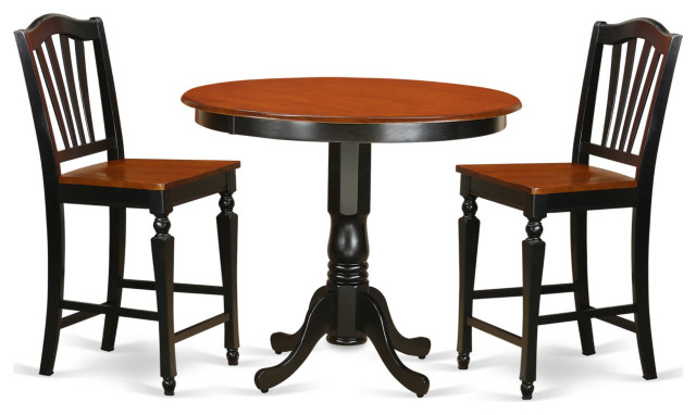 3-Piece Counter Height Table/Chair Set, Pub Table, 2 Kitchen Chairs ... for Beyond the Basics Exploring the Versatility of Pub Tables and Dinette Chairs