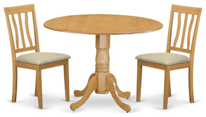 3-Piece Dinette Table Set-Dining Table And 2 Dining Chairs ... in 3-Piece Dinette Table Set, Small, Kitchen Table And 2 Dining Chairs