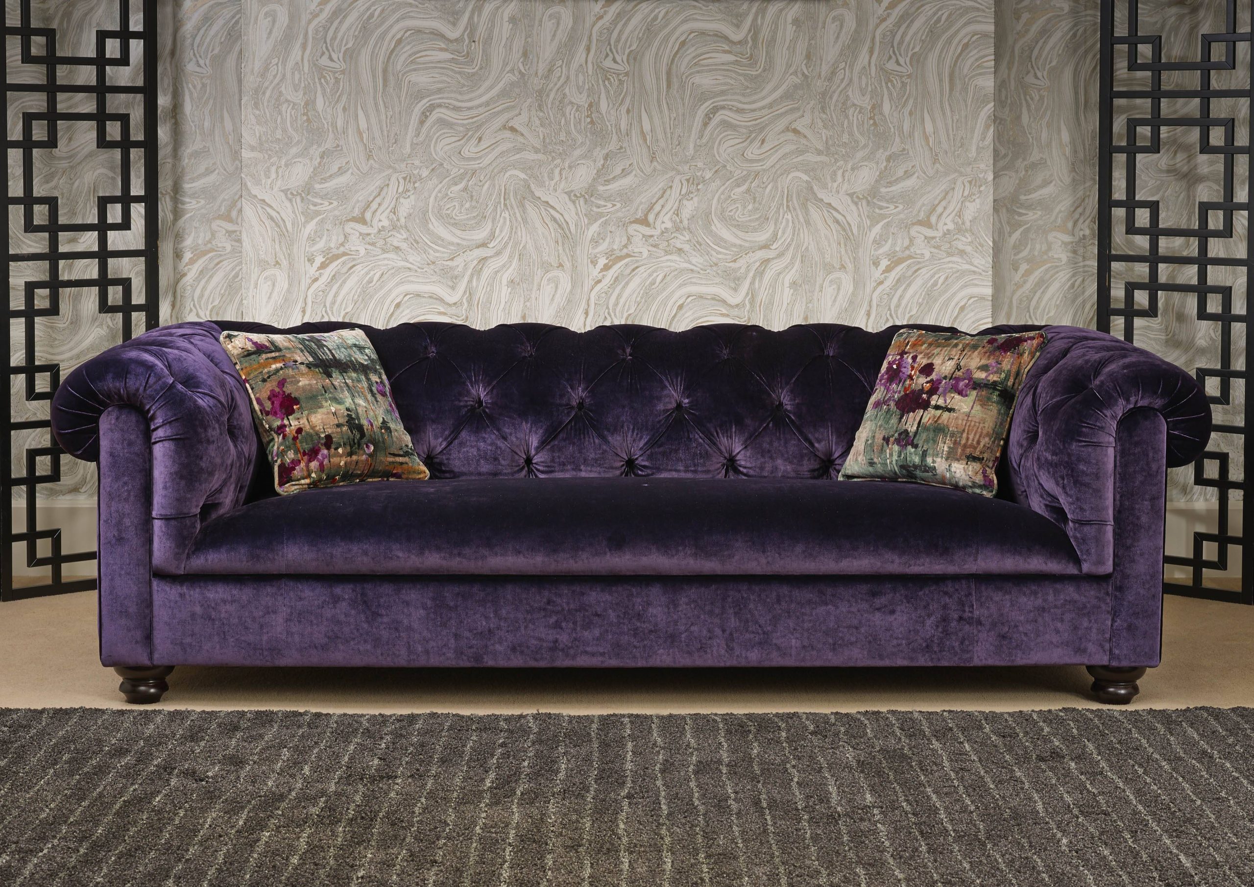 30 Best Collection Of Velvet Purple Sofas with regard to Unveiling the Elegance of a 52" Dark Purple Velvet Curved Sofa Understanding the Nuances