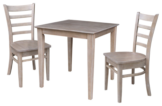 30X30 Dining Table With 2 Emily Chairs - Farmhouse - Dining Sets - By ... with regard to 30X30 Dining Table With 2 Ladderback Chairs