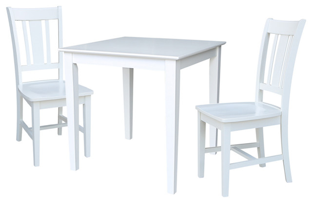 30X30 Dining Table With 2 San Remo Chairs - Transitional - Dining Sets ... regarding 30X30 Dining Table With 2 Ladderback Chairs
