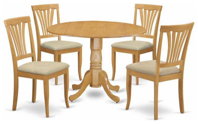5-Piece Small Kitchen Table Set-Round Table And 4 Dining Chairs ... throughout Unveiling the Perfect 5 Piece Small Kitchen Table Set Finding the Right Fit