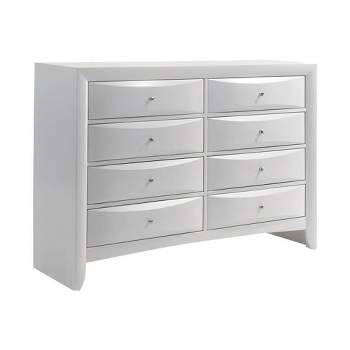 52" Flora Decorative Storage Drawer White Finish - Acme Furniture ... with Choosing the Right White Finish for Your ACME Flora Dresser