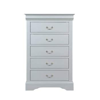 52" Flora Decorative Storage Drawer White Finish - Acme Furniture ... with regard to Choosing the Right White Finish for Your ACME Flora Dresser