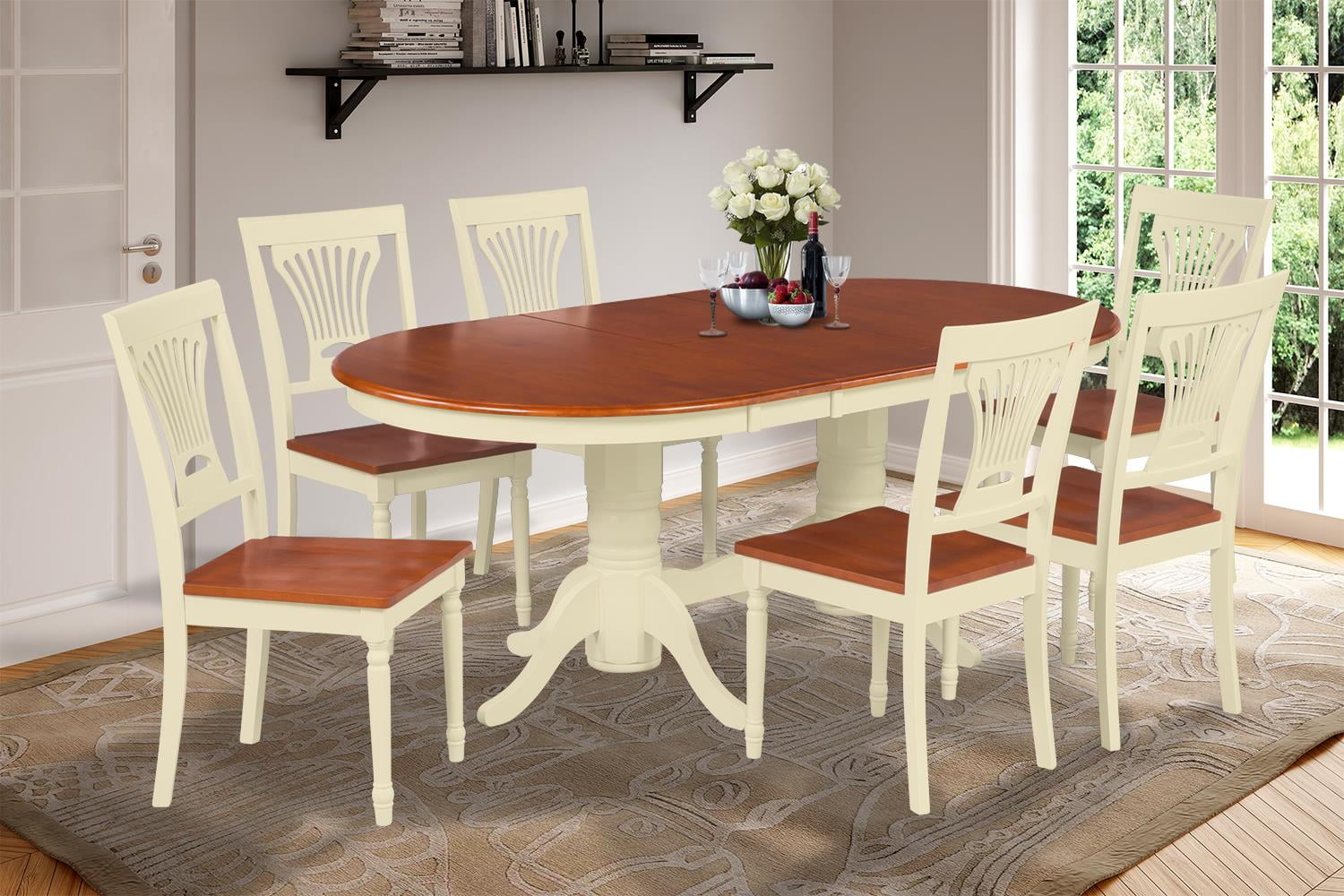 7 Piece Dining Room Set Table With A Butterfly Leaf And 6 Dining Chairs ... with Cushion Care and Maintenance Keeping Your Dining Chairs Looking Their Best