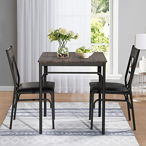 8 Best Small Dinette Sets throughout 3-Piece Dinette Set, Dining Table And 2 Kitchen Chairs With Cushion