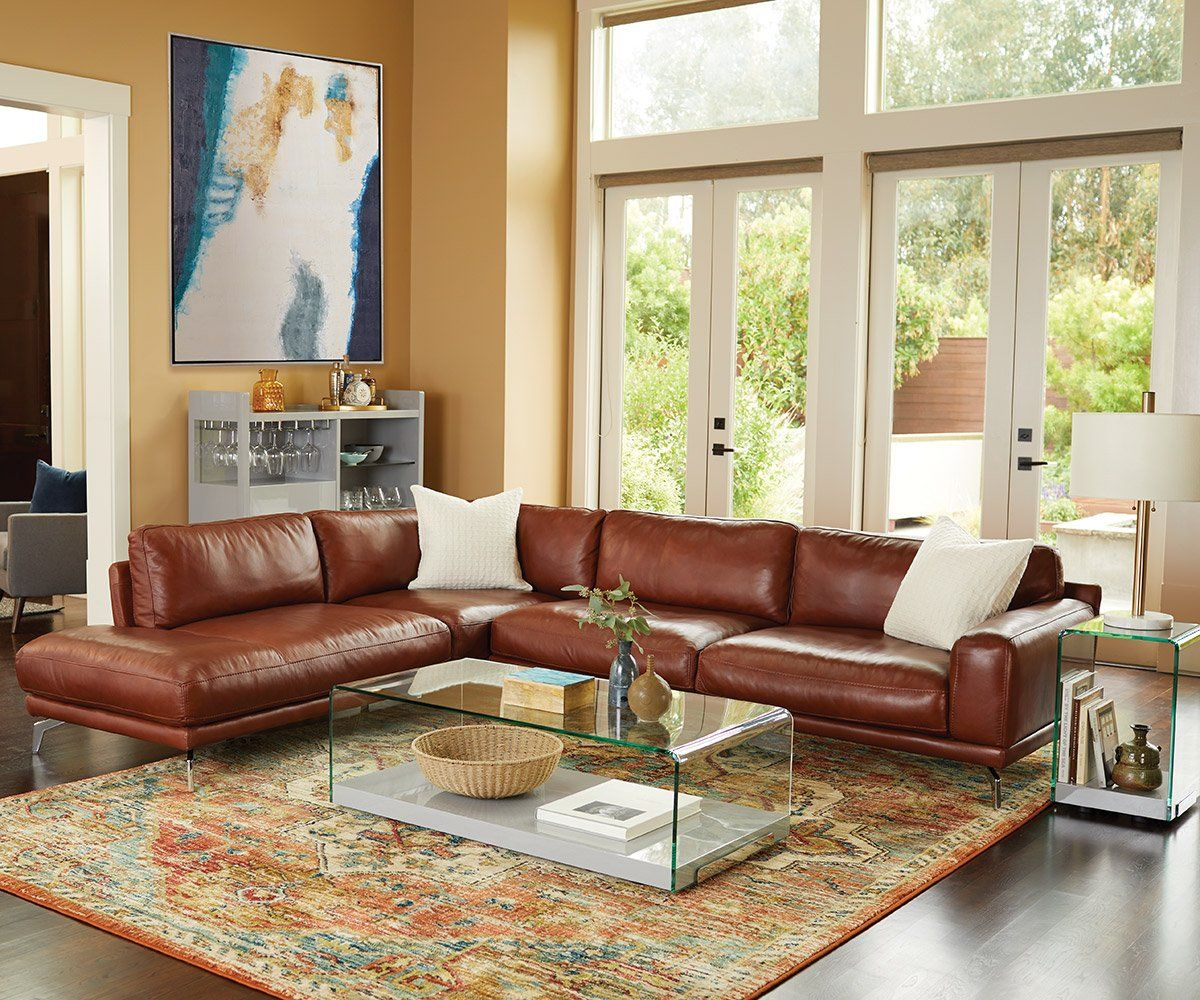 92 Stunning Living Room Ideas With Cognac Leather Sofa Top Choices Of ... pertaining to Leather Care 101 Preserving the Beauty of Your Desmond Cognac Sofa