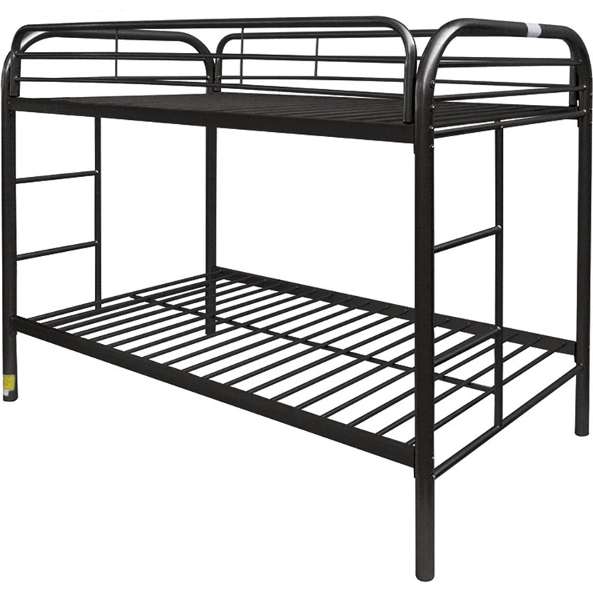 Acme 02188Bk Thomas Twin Over Twin Bunk Bed In Black Metal inside Acme Furniture Thomas, Bunk Bed, Twin/Twin Black 02188Bk
