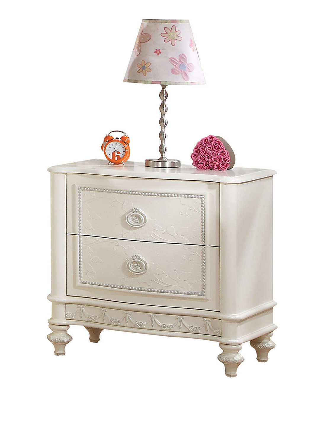 Acme Dorothy Nightstand With 2 Drawer - Ivory 30365 At Homelement.com inside Choosing the Right ACME Dorothy Dresser for Your Home Considerations