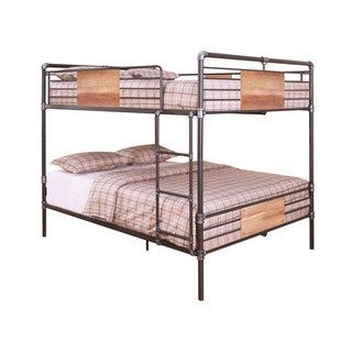 Acme Furniture Brantley Bunk Bed, Sandy Black & Silver - Bed Bath ... intended for Unveiling the Brantley Metal Bunk Bed Sandy Black and Silver A Comprehensive Guide