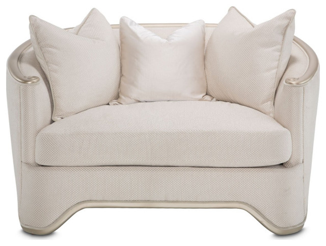 Aico Amini London Place Matching Chair & Half In Light Champagne ... throughout Aico Amini London Place Sofa In Light Champagne