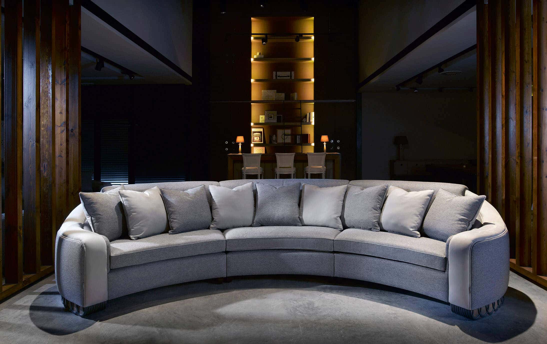 Amazing Contemporary Curved Sofa Designs Ideas - Live Enhanced with Unveiling the Elegance of a 52" Dark Purple Velvet Curved Sofa Understanding the Nuances