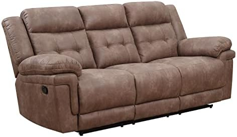 Amazon.com: Steve Silver Transitional 3-Piece Microfiber Reclining ... pertaining to Bowery Hill Transitional 3-Piece Microfiber Reclining Sectional In Cocoa Brown