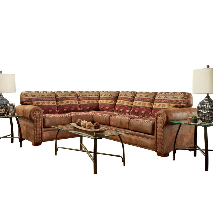 American Furniture Classics Model B1650K Sierra Lodge Two Piece ... intended for Styling Your Space Inspiration for the Sierra Lodge Two Piece Sectional