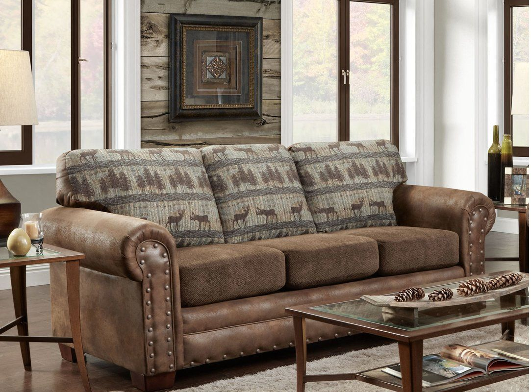 American Furniture Classics Sierra Lodge Sofa intended for American Furniture Classics Model B1650K Sierra Lodge Two Piece Sectional Sofa