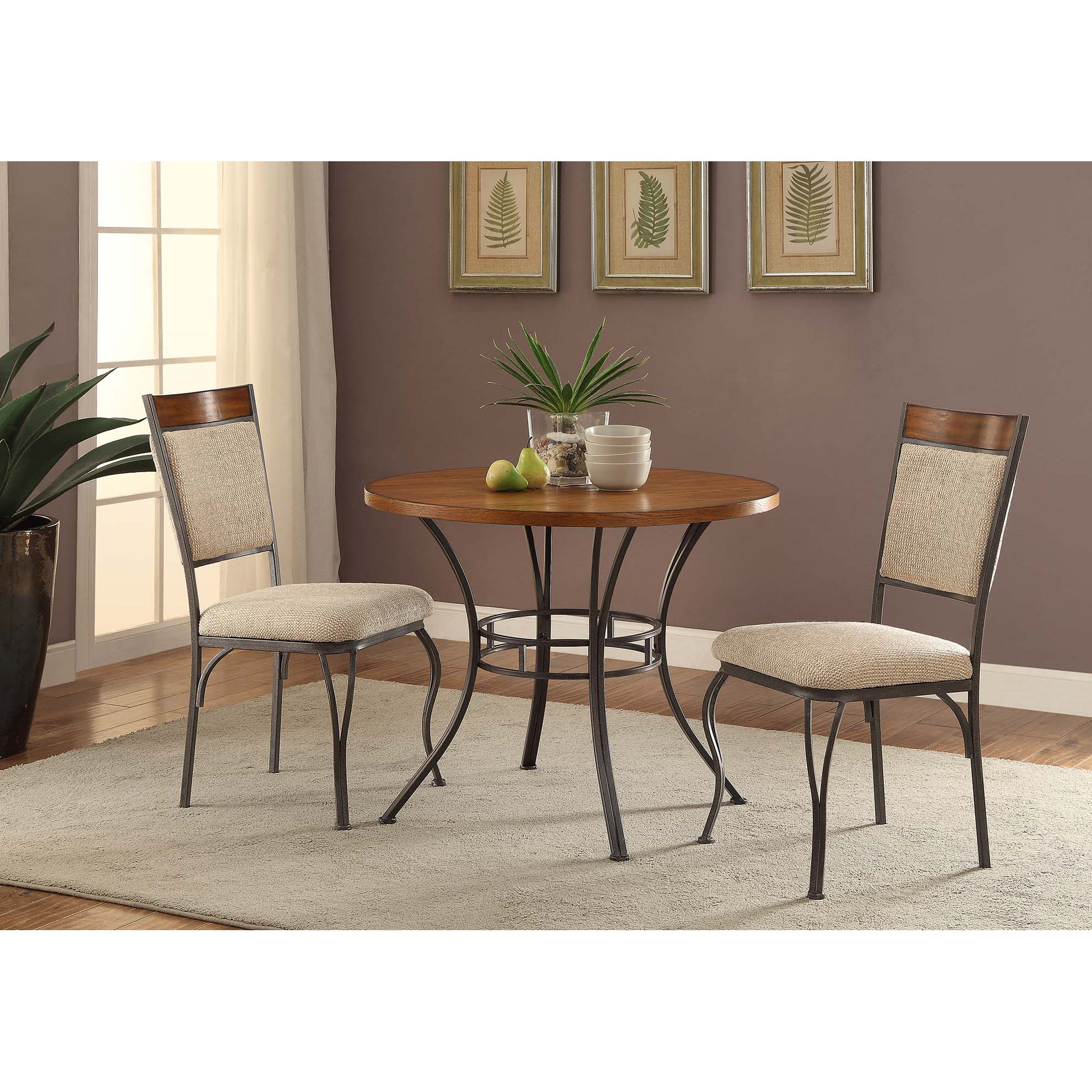 Anthony California 3 Piece Dining Set & Reviews | Wayfair with regard to 3-Piece Dinette Set, Dining Table And 2 Kitchen Chairs With Cushion