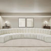 Arc Upholstered Inward Curved Modular Sectional, 8-Piece: 4 Curved ... regarding Arc Vegan Leather Upholstered 3-Pc. Inward Curved Modular Sectional, Black