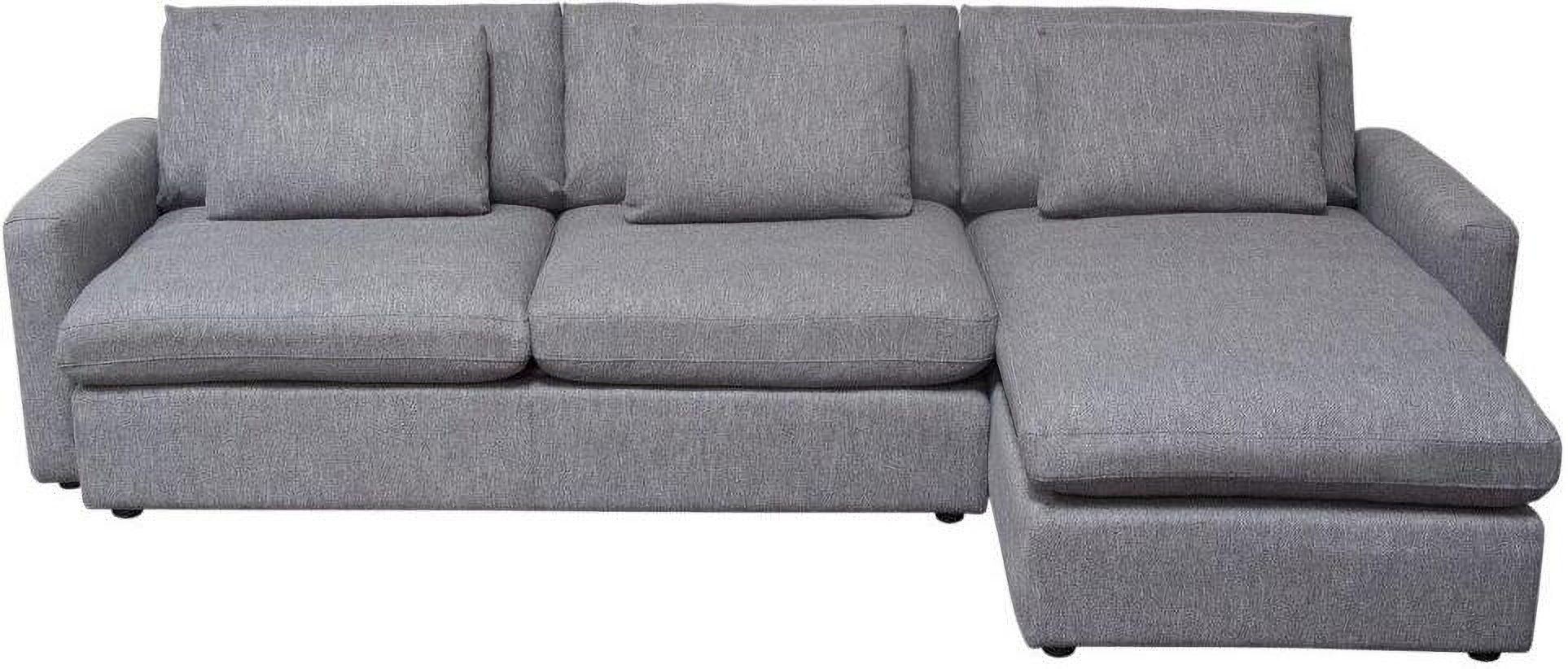 Arcadia 2Pc Reversible Chaise Sectional With Feather Down Seating In ... regarding Creating the Perfect Living Space Understanding the Arcadia Sectional