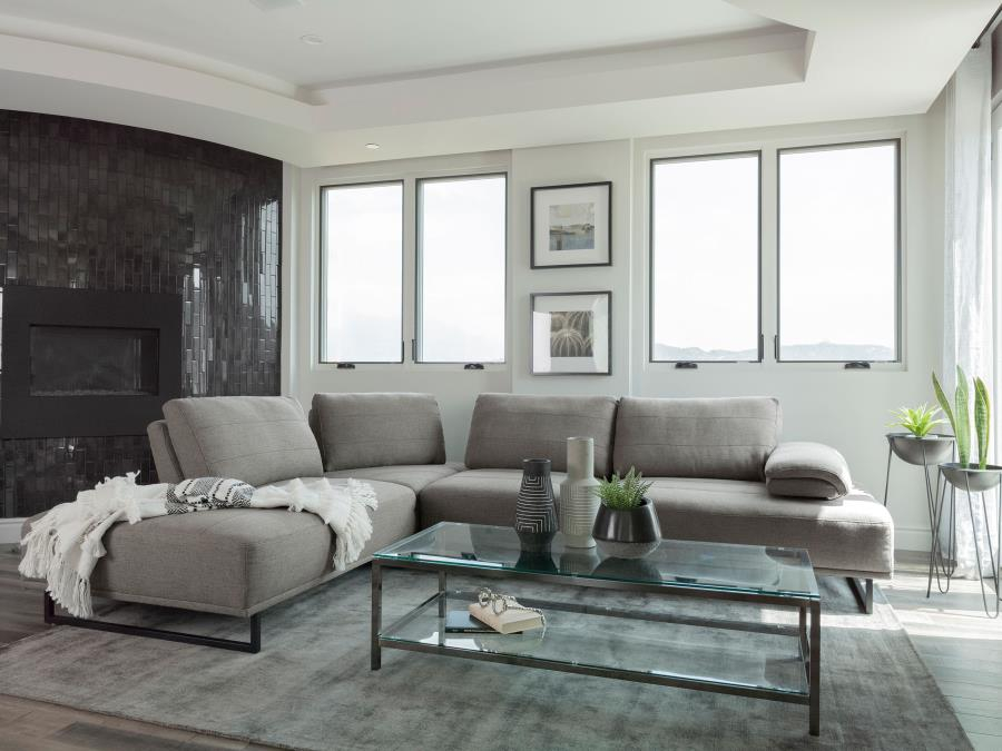 Arden 2-Piece Adjustable Back Sectional with regard to Fabric Sectionals and Everyday Living Choosing the Right Coaster Arden for You