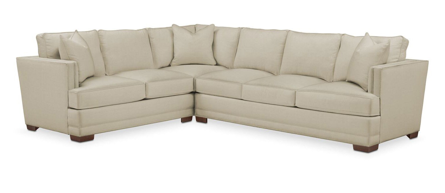 Arden 2-Piece Sectional With Right-Facing Sofa - Cumulus In Abington Tw ... in Fabric Sectionals and Everyday Living Choosing the Right Coaster Arden for You