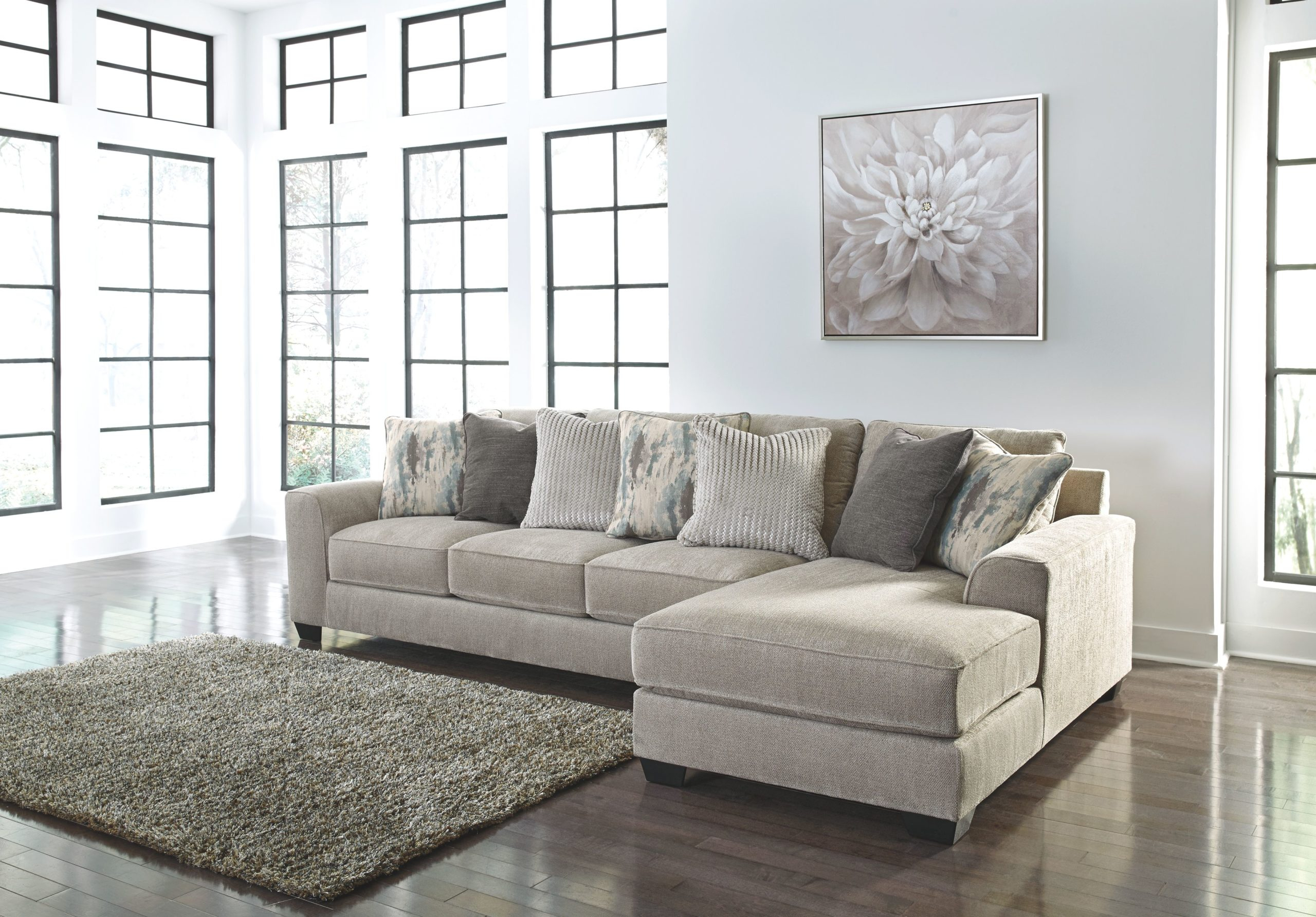Ashley Furniture Ardsley - Pewter - Right Arm Facing Chaise With Sofa 2 ... with regard to Dark Gray Decorating Secrets Styling Your Sectional