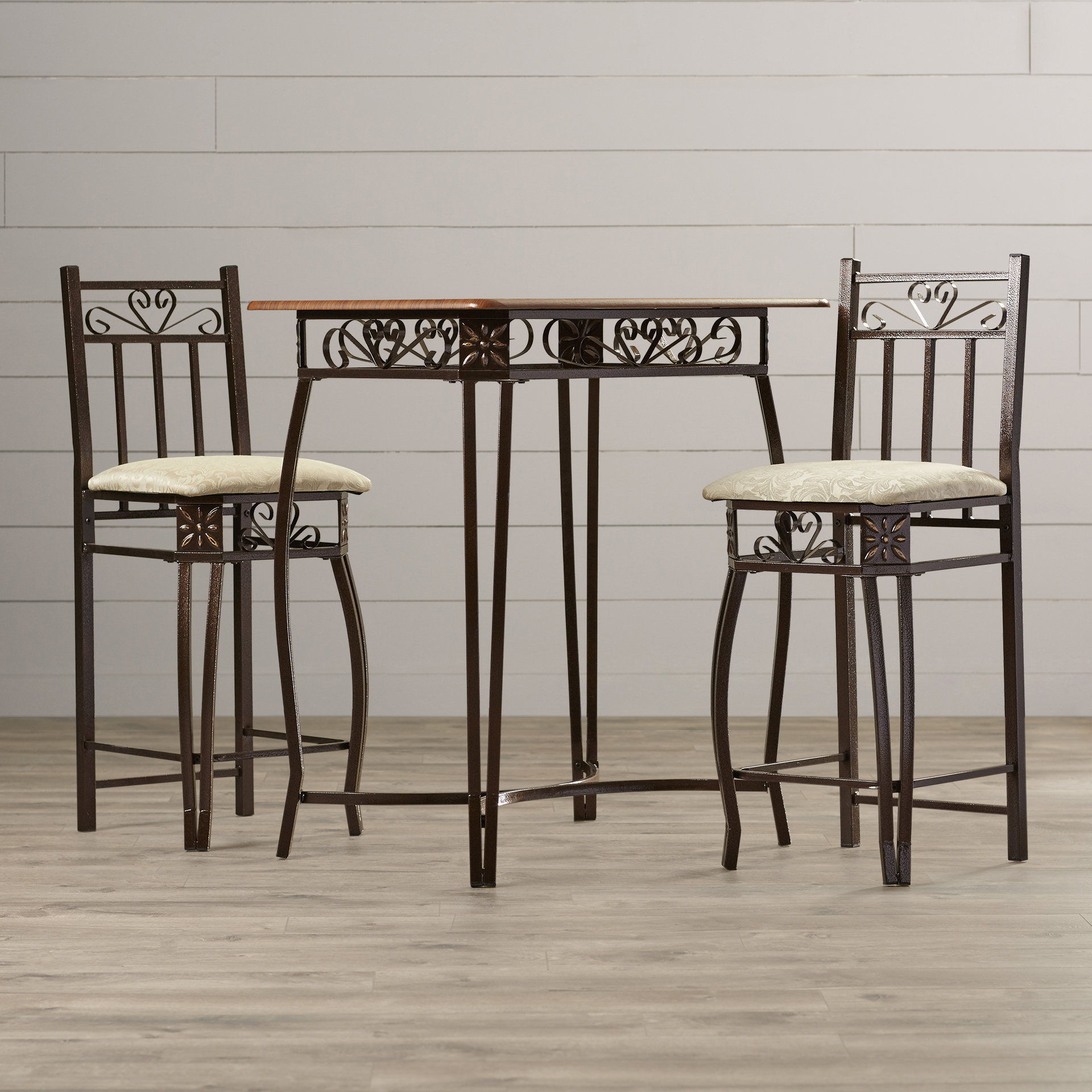 August Grove 3 Piece Counter Height Pub Table Set & Reviews | Wayfair for Beyond the Basics Exploring the Versatility of Pub Tables and Dinette Chairs