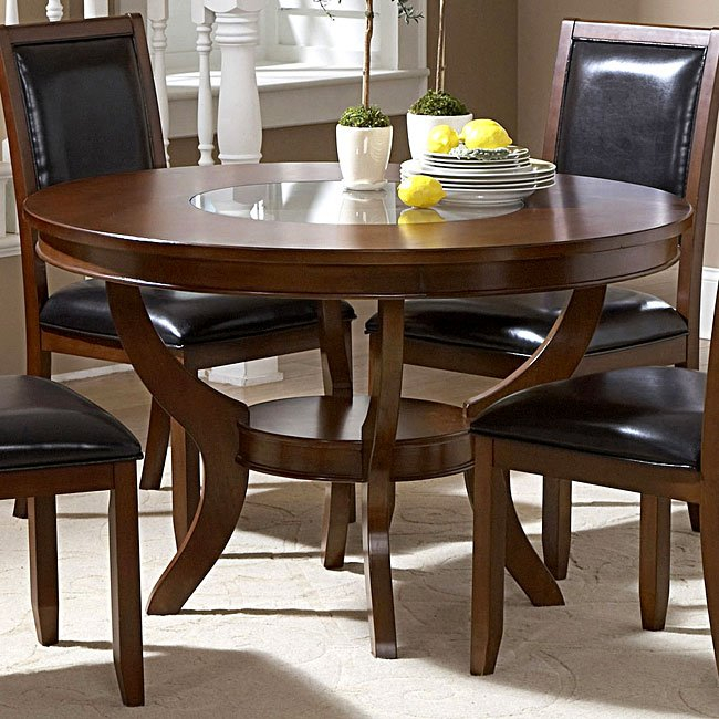 Avalon Dinette With 48 Inch Round Table Homelegance | Furniture Cart intended for 48" Round Dining Table