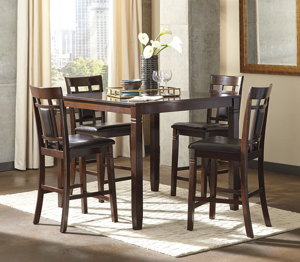 Bennox 5-Pc Counter-Height Set | All American within 5 Pc Counter Height Set - Counter Height Table And 4 Dining Chairs