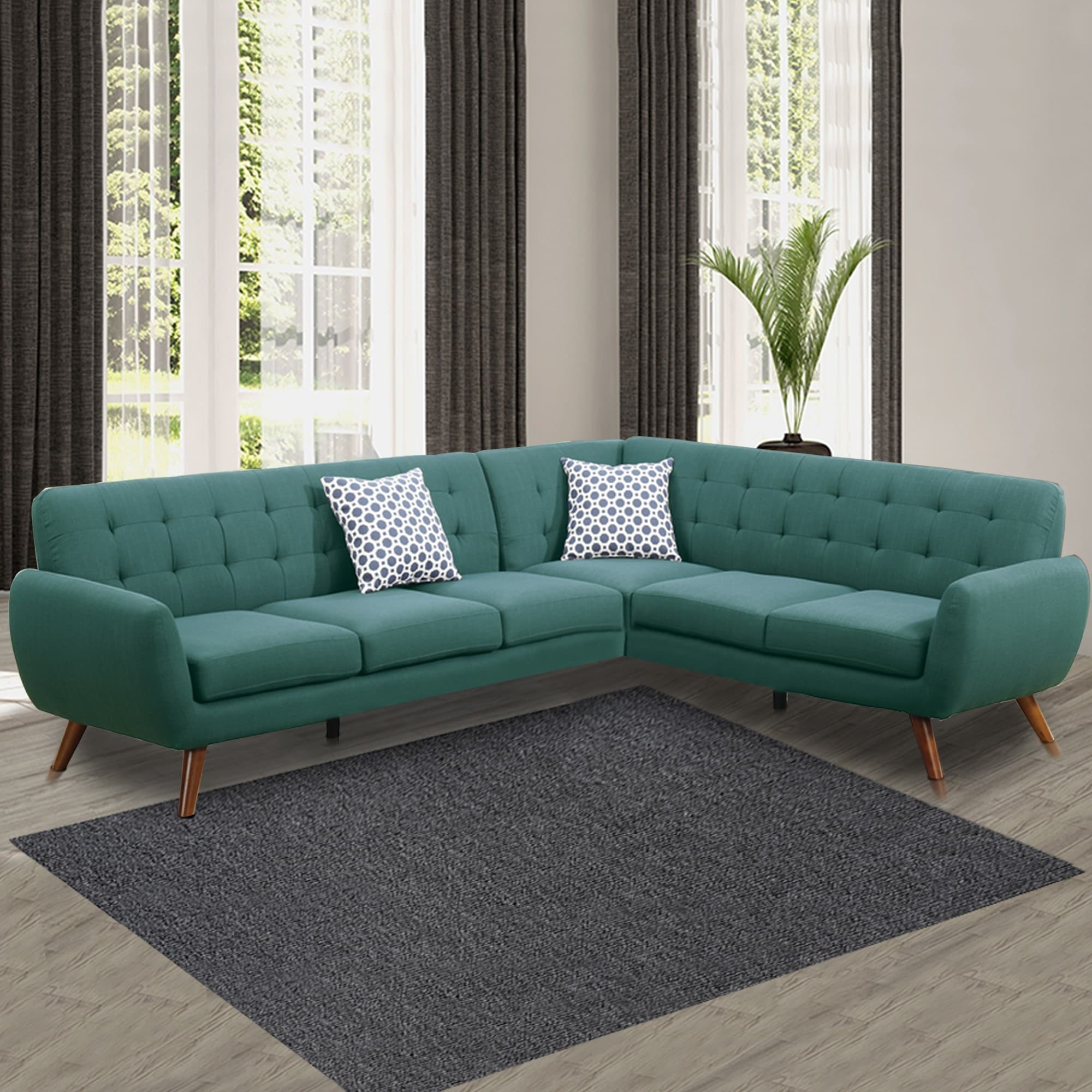 Benzara Sectional Sofas - Bed Bath & Beyond with Benzara Bm168760 Plushed Bonded Leather 3 Pieces Sectional Set, Brown
