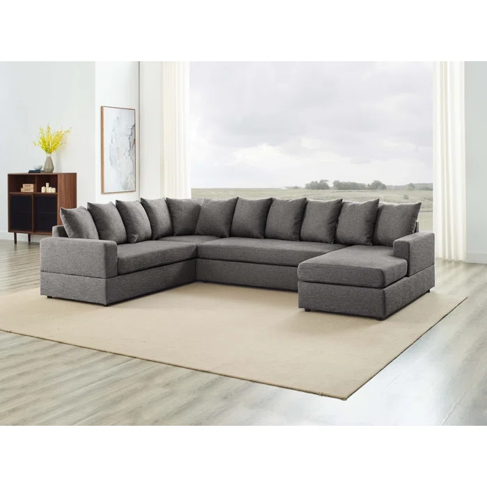 Bernathe 4 - Piece Upholstered Sectional - Make Dream Homew with regard to Styling Your Living Room with a Gray Coaster David Sectional
