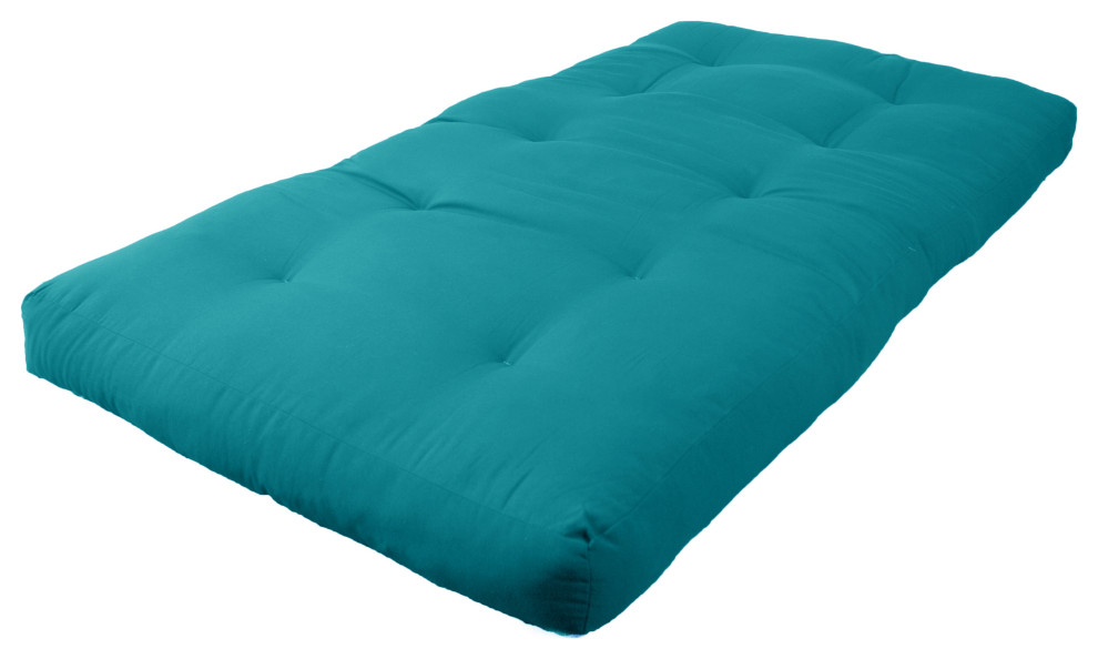 Blazing Needles Renewal 6" Twill Twin Futon Mattress - Futon Mattresses ... regarding The Ultimate Guide to Futon Mattress Materials and Longevity
