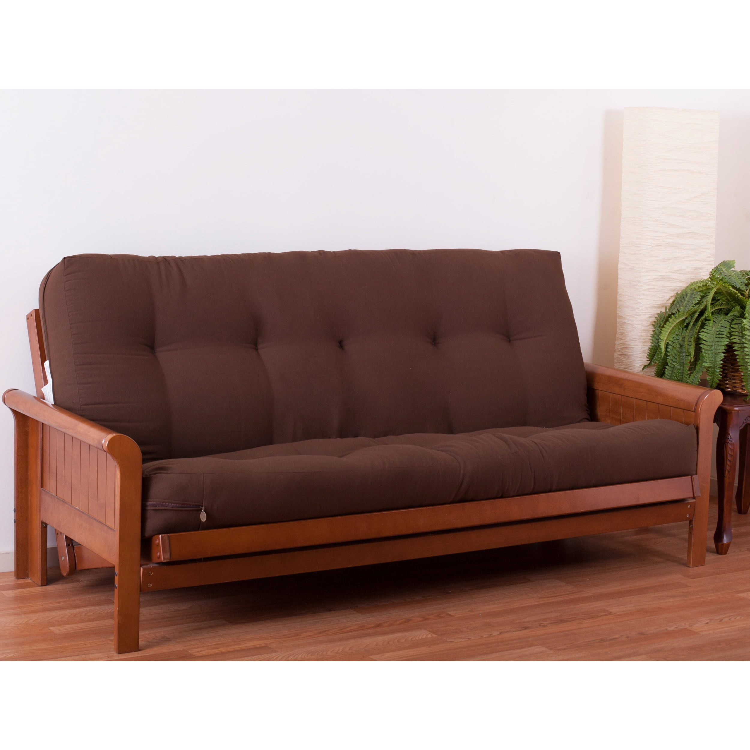 Blazing Needles Renewal 7-Inch Twill Full-Size Futon Mattress ... intended for The Ultimate Guide to Futon Mattress Materials and Longevity