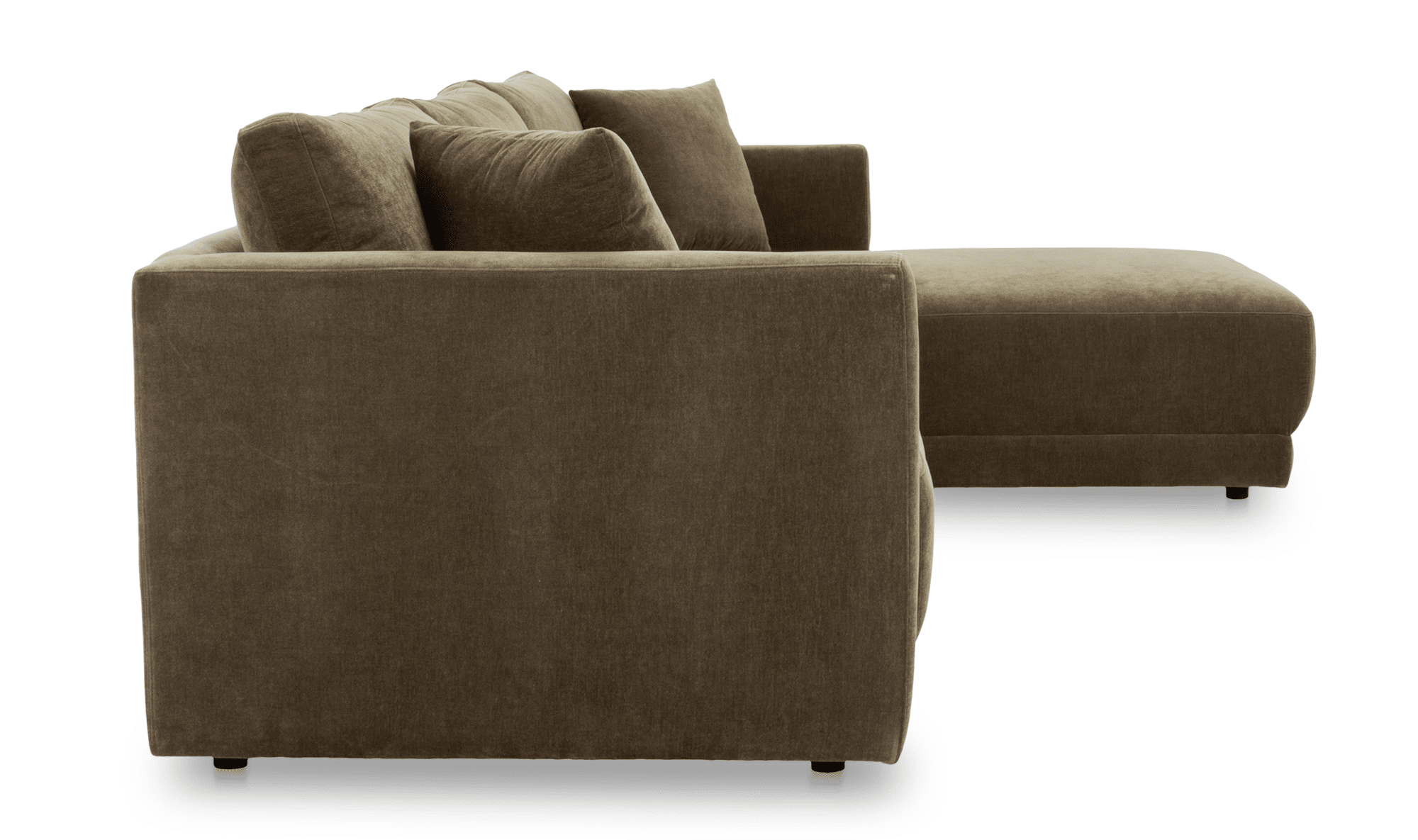 Bryn Heritage Green (Right Or Left Chaise) Sectional By Moe's Home ... regarding Understanding the Materials and Craftsmanship of the Cedar Green Sectional