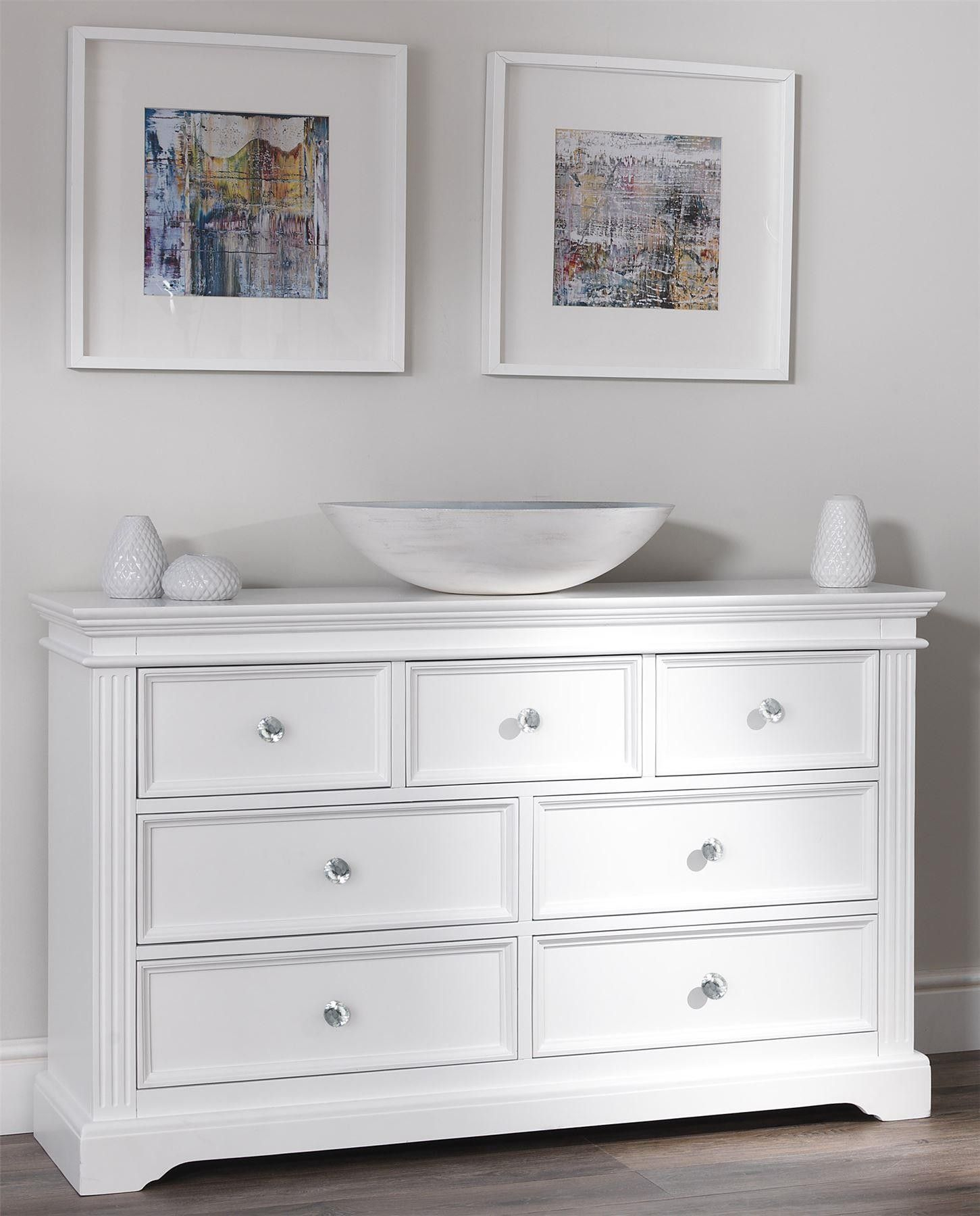 Buy Chest Of Drawer - Drawing Improvement Challenges in Pearl White Dream Spaces Creating Serenity with 5 Drawer Chests