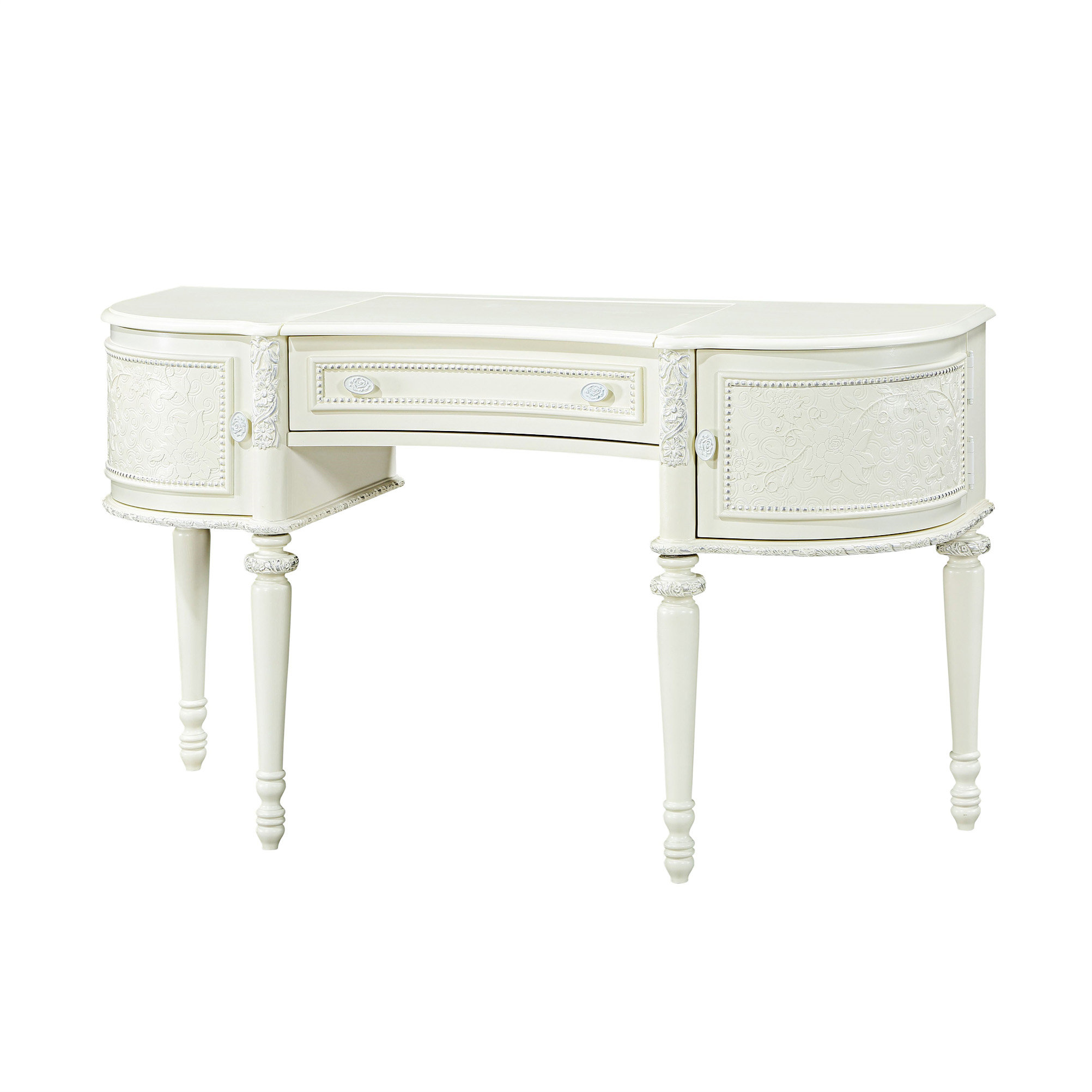 Carlos Furniture Acme Dorothy Vanity Desk W/Mirror | Wayfair intended for Maximizing Space and Efficiency with Your ACME Dorothy Chest