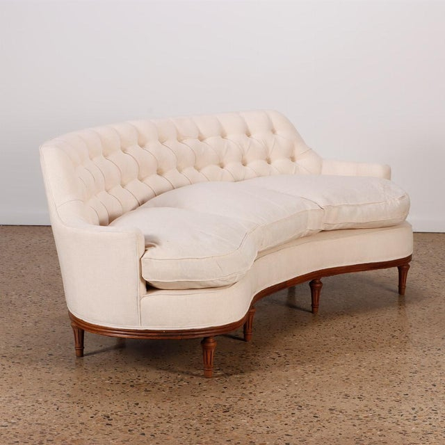 Classic Luxurious Tufted Curved Back Sofa, C 1940. | Chairish with Choosing the Right Classic Tufted Curved Back Sofa for Your Space Considerations and Styles