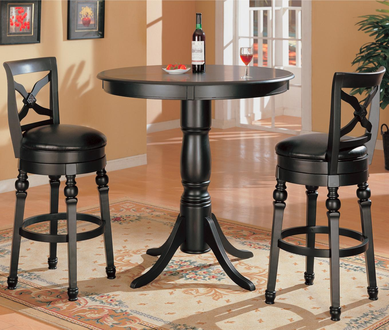 Coaster Lathrop 3 Piece Bar Table Set | Value City Furniture | Pub ... for Beyond the Basics Exploring the Versatility of Pub Tables and Dinette Chairs