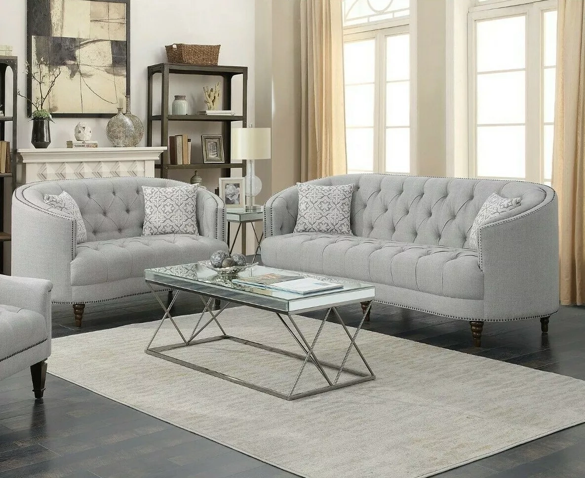 Coaster Sofa | Cabinets Matttroy inside Coaster Arden 2-Piece Fabric Sectional With Adjustable Back In Taupe