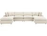 Commix Teal Down Filled Overstuffed 6 Piece Sectional Sofa Set Eei-3362 ... for Commix Down Filled Overstuffed 6 Piece Sectional Sofa Set Teal