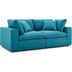 Commix Teal Down Filled Overstuffed 6 Piece Sectional Sofa Set Eei-3362 ... in The Ultimate Guide to Caring for Your Down Filled Overstuffed Sofa