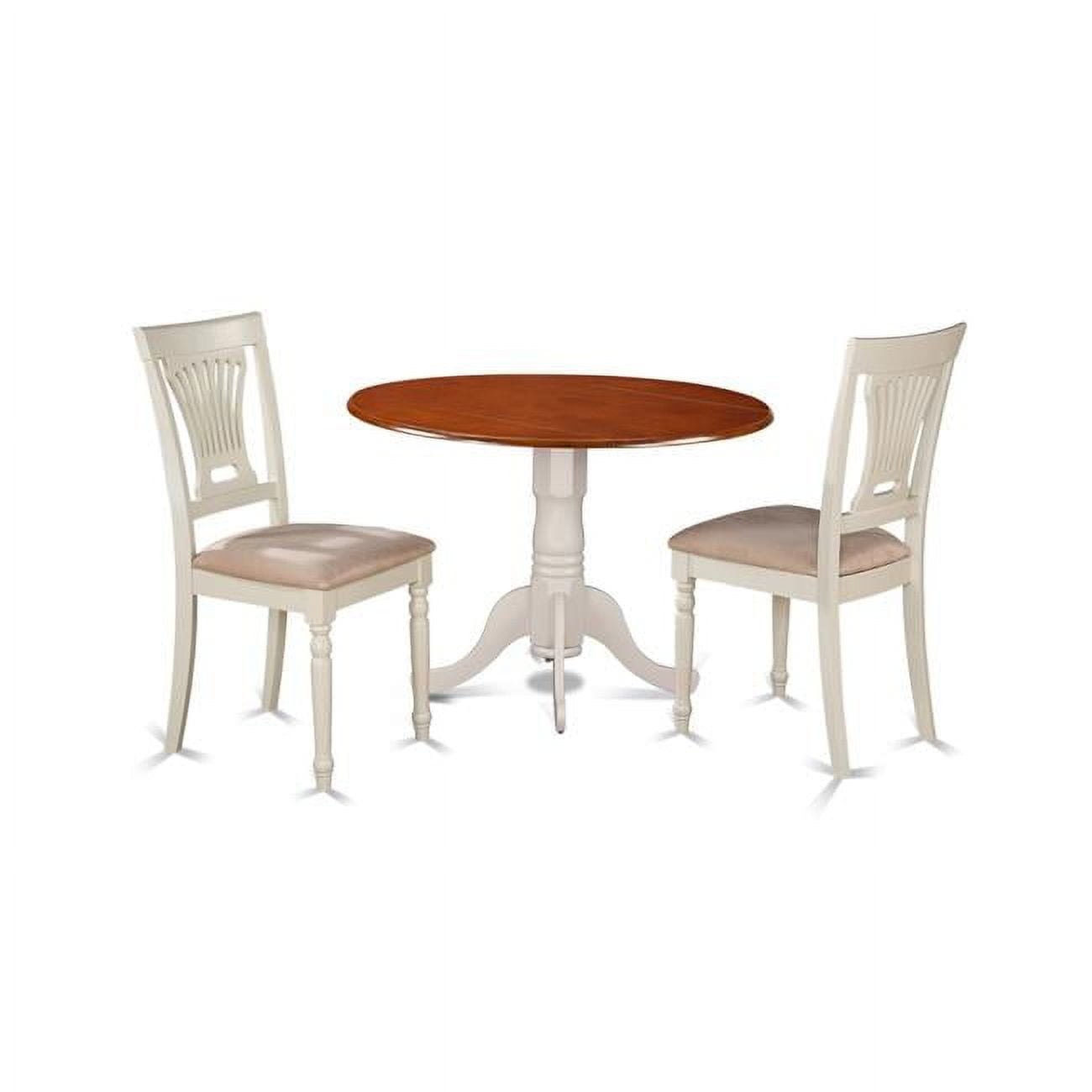 East West Furniture Dublin Kitchen Table Set - Dining Table & 2 Wooden ... for Understanding the Charm of a 3-Piece Set in Your Home