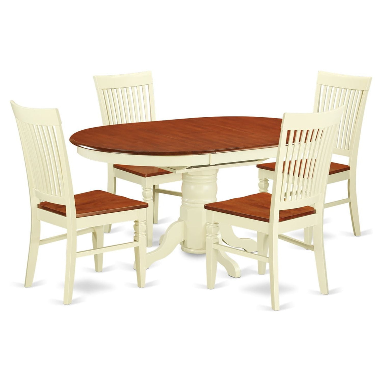 East West Furniture Kitchen Table Set With A Dining Table & 4 Wood ... with The Enduring Appeal of Wood Chairs Understanding Their Versatility