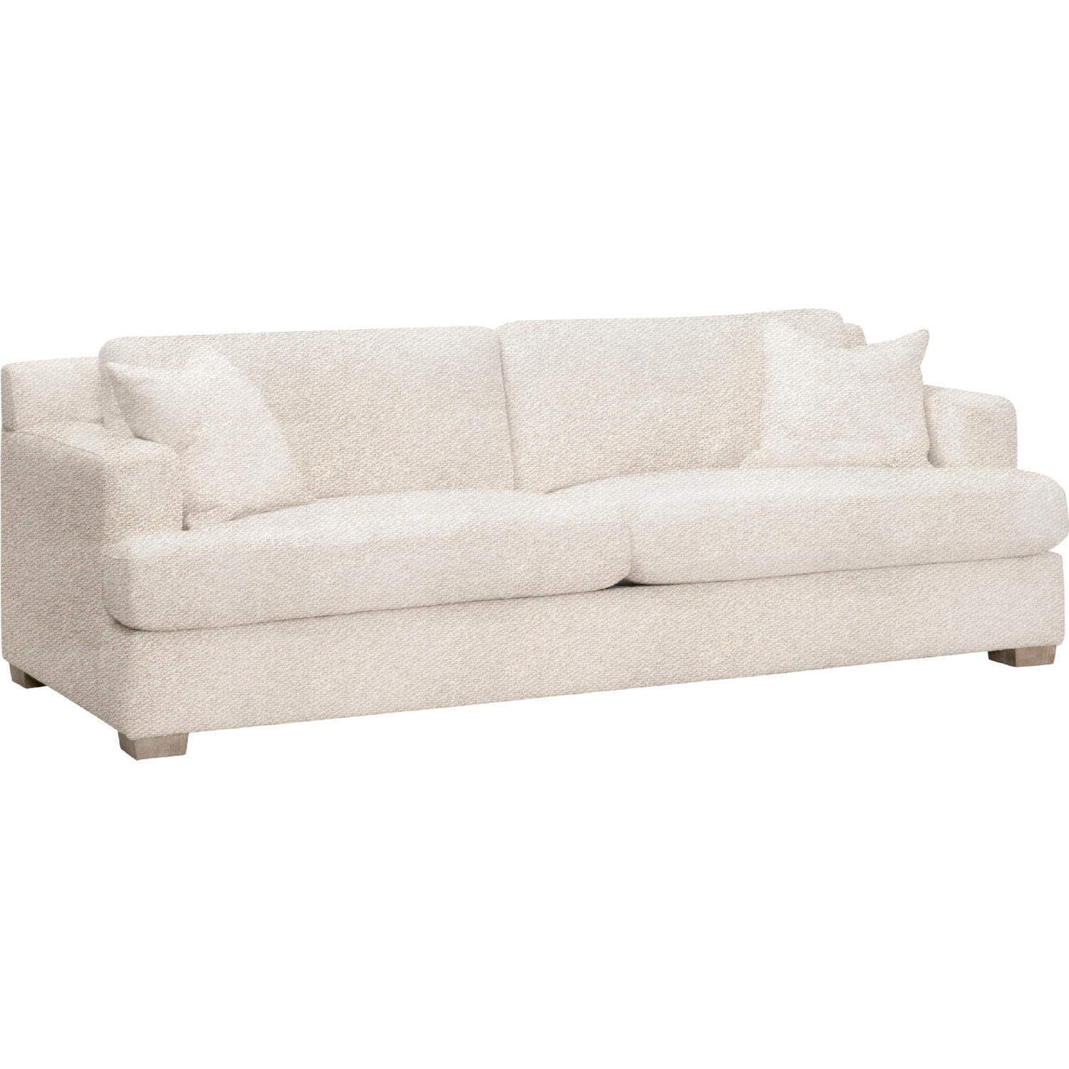 Essentials For Living 6604-3.Lglin/Ng Dean 92" Sofa In Livesmart Linen ... with Dean 92" California Casual Solid Oak Wood Sofa