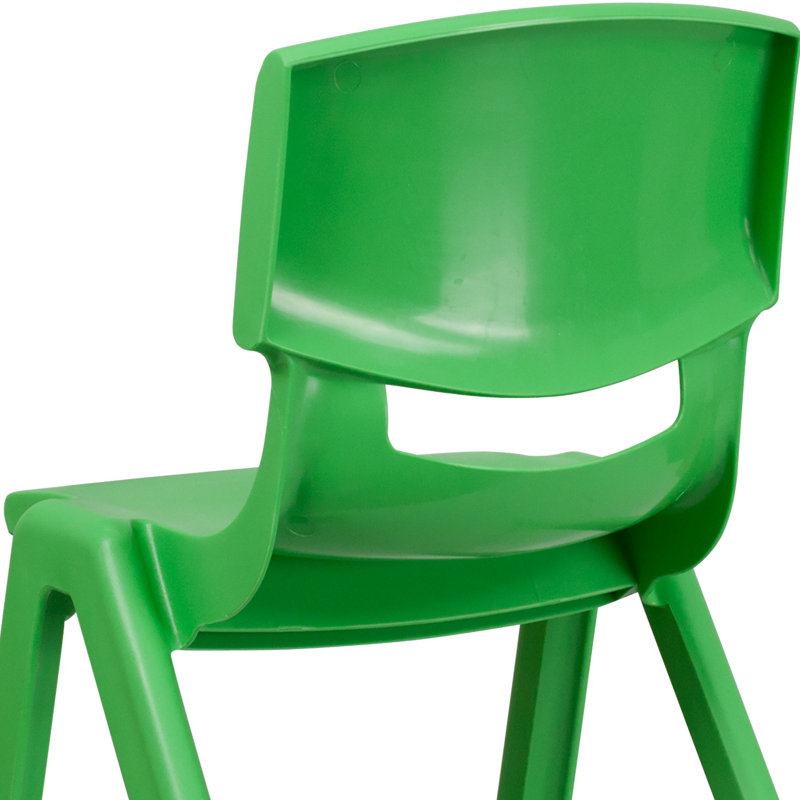 Flash Furniture Goddard Plastic Stackable School Chair With 15.5'' Seat ... with How 5 Pk Green Plastic Stackable School Chairs Enhance Classroom Environments
