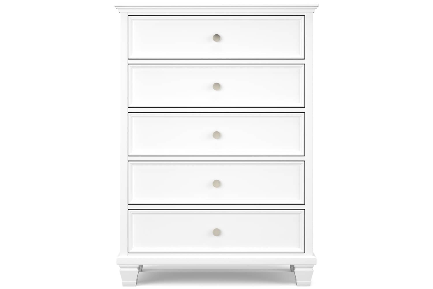 Fortman White 5-Drawer Chest - Georgia Furniture Mart regarding Pearl White Dream Spaces Creating Serenity with 5 Drawer Chests