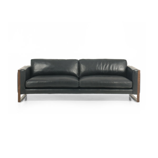 Four Hands Otis 97" Leather Sofa | Perigold pertaining to Hooker Furniture Ss117-03 Keys 97"W Leather Sofa - Verona Biscotti