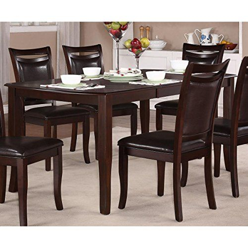 Hefx Marcos 54-72 Inch Dining Table In Dark Cherry | Transitional House ... pertaining to 72-Inch Dining Table, Clear Glass Top With Brown Cherry Curved Pedestal Base