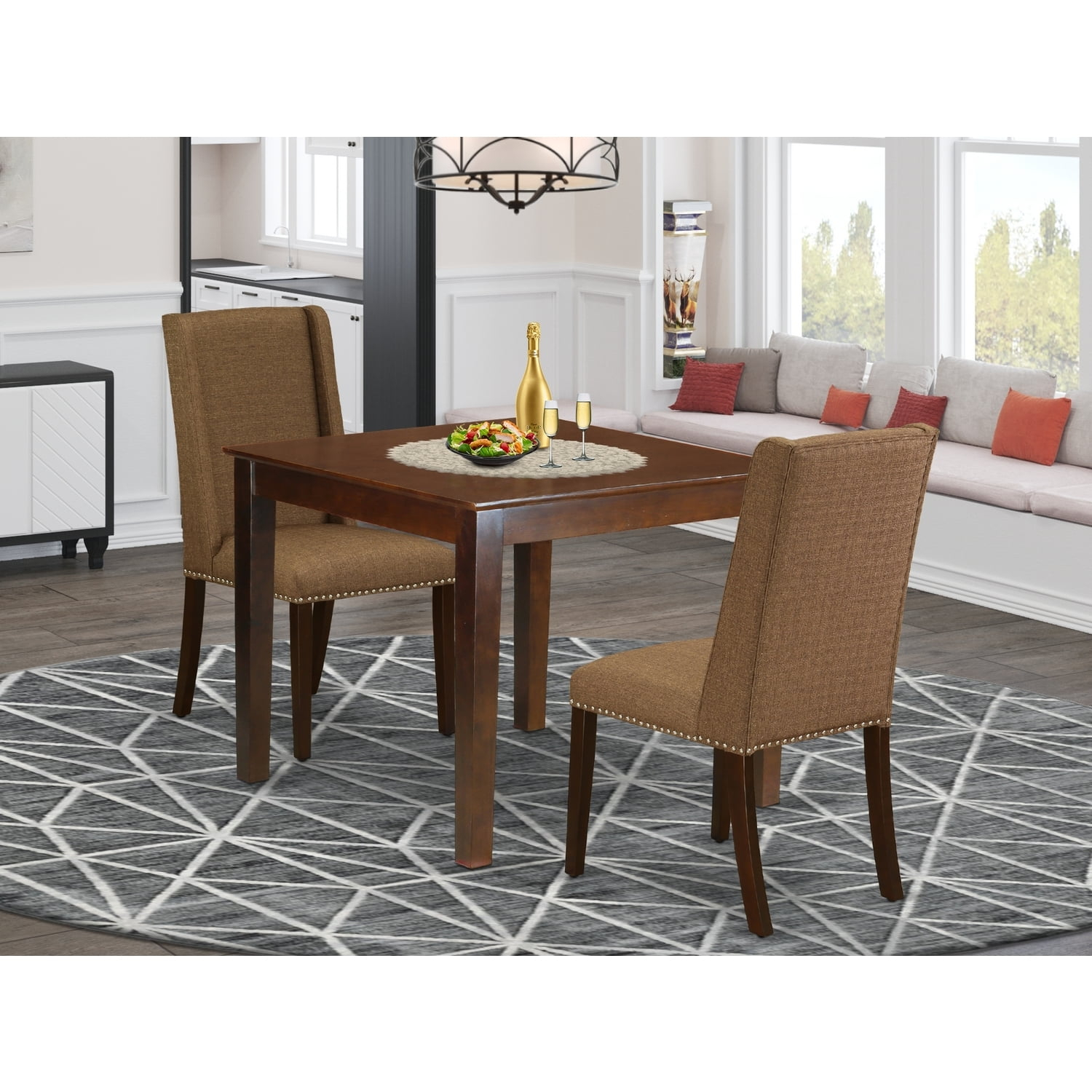 Homestock Retro Relaxation 3-Piece Kitchen Set Included A Rectangular ... in Maintaining and Caring for Your 3-Piece Kitchen Set Ensuring Longevity