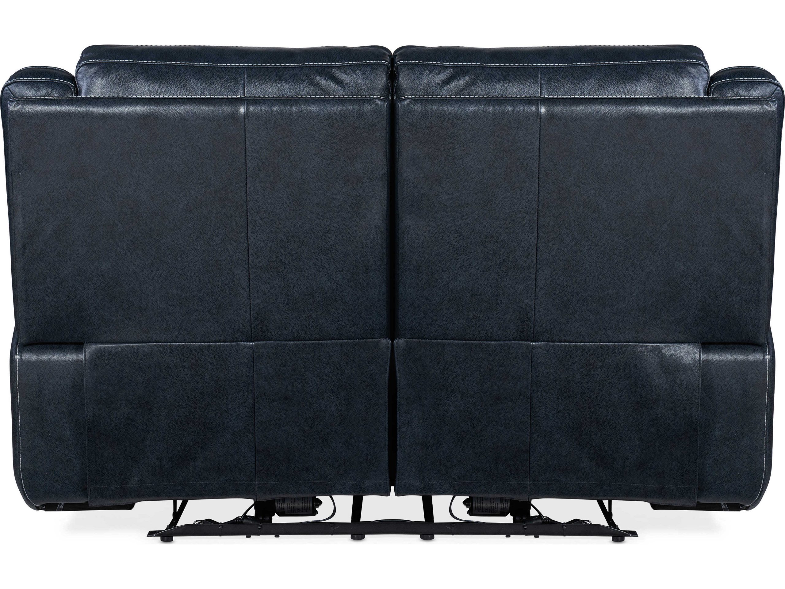 Hooker Furniture Montel Lay Flat Power Cosmos Cobalt Black Leather ... intended for Elevating Your Living Space with the Hooker Furniture Montel Power Sofa
