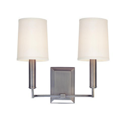 Hudson Valley Lighting Clinton 2-Light Wall Sconce - Antique Nickel ... within Transforming Spaces with the Elegance of Aerial LED Wall Sconces Antique Nickel